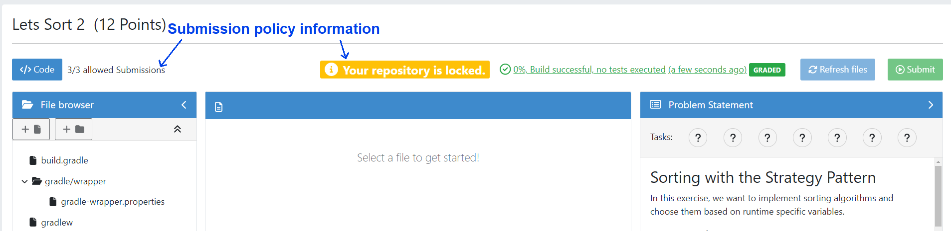 Effect of the Lock Repository Policy